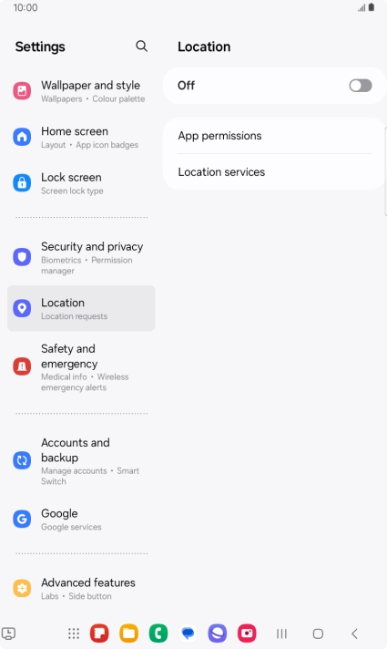 Press the indicator to turn the function on or off. Press the indicator to turn the function on or off.