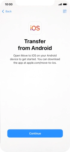 To transfer content to your phone, you need to install the app To transfer content to your phone, you need to install the app