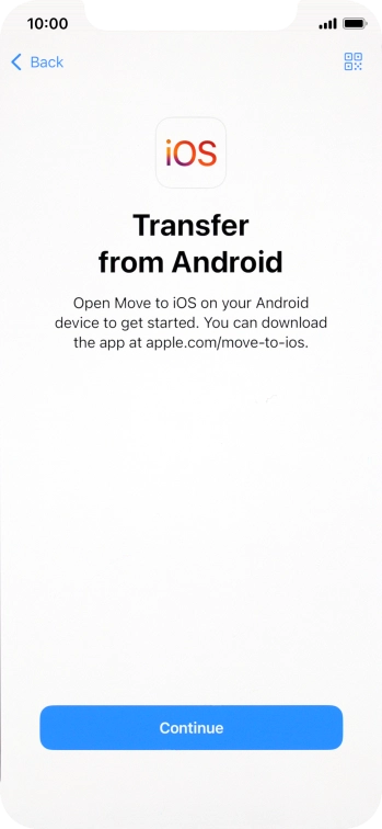 To transfer content to your phone, you need to install the app To transfer content to your phone, you need to install the app