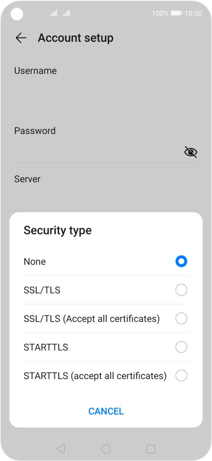 Press None to turn off the function. Press None to turn off the function.