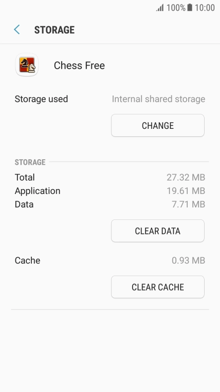 Press CLEAR CACHE. Press CLEAR CACHE.