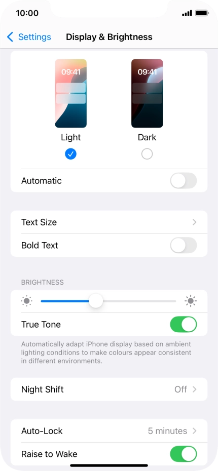 Press Dark. Press Dark.
