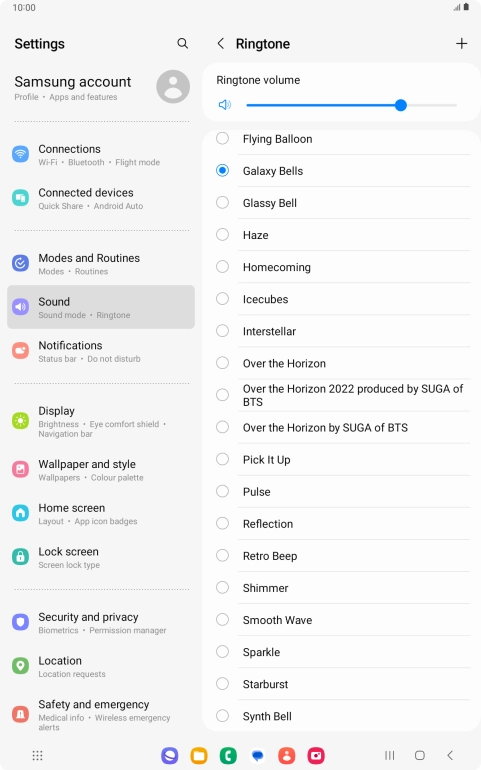 Press the required ring tones to hear them. Press the required ring tones to hear them.