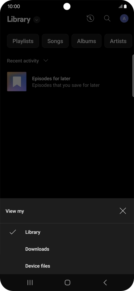Press the required category and go to the required audio file. Press the required category and go to the required audio file.