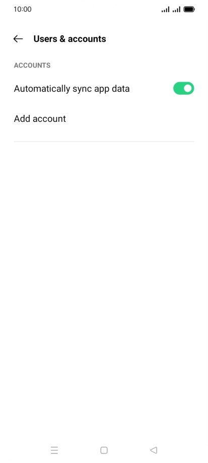 Press Add account. Press Add account.