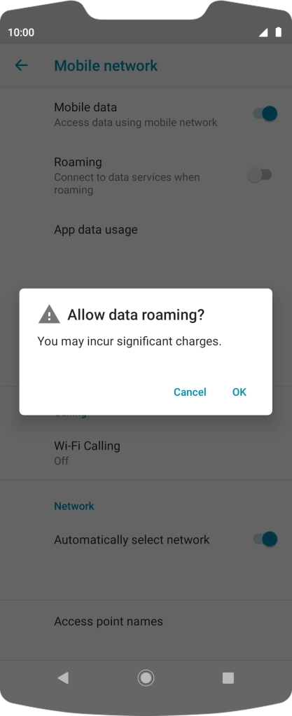 If you turn on the function, press OK. If you turn on the function, press OK.