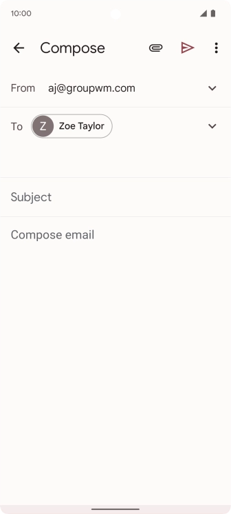Press Subject and key in the required subject. Press Subject and key in the required subject.
