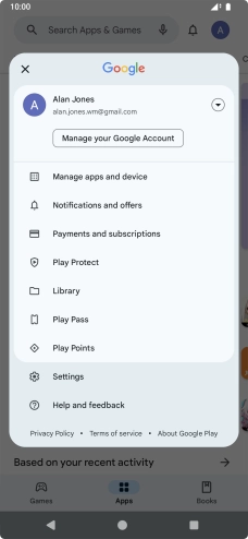 Press Settings. Press Settings.