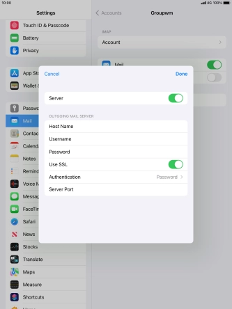 Press the indicator next to Press the indicator next to