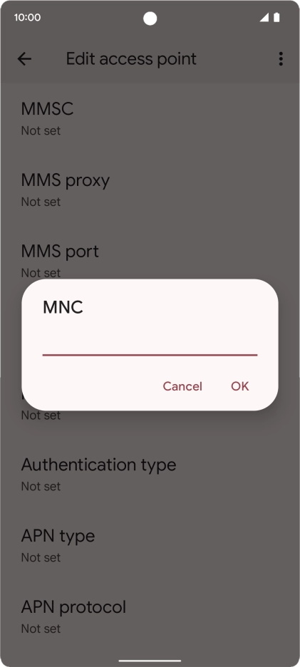 Key in 33 and press OK. Key in 33 and press OK.