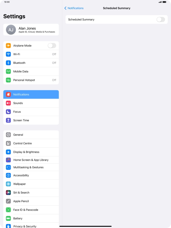 Press the indicator next to Press the indicator next to