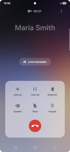 Press Live translate. Press Live translate.