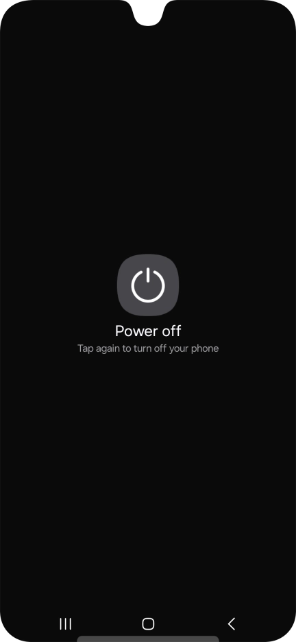 Press Power off. Press Power off.