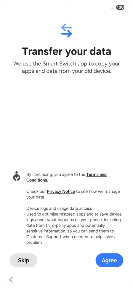 Press Agree. Press Agree.