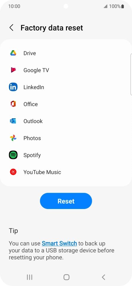 Press Reset. Press Reset.