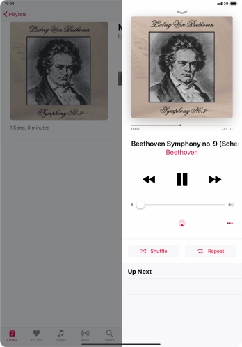 Press arrow right to go to the next audio file. Press arrow right to go to the next audio file.