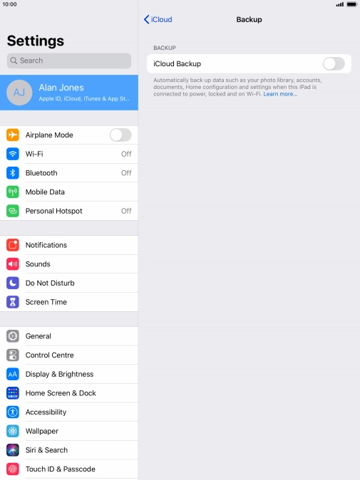 Press the indicator next to Press the indicator next to