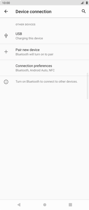 Press Pair new device. Press Pair new device.