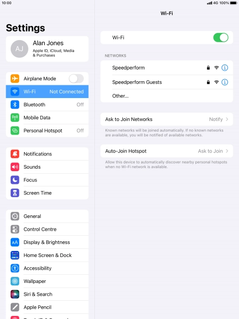 Press the required Wi-Fi network and key in the password for the Wi-Fi network. Press the required Wi-Fi network and key in the password for the Wi-Fi network.