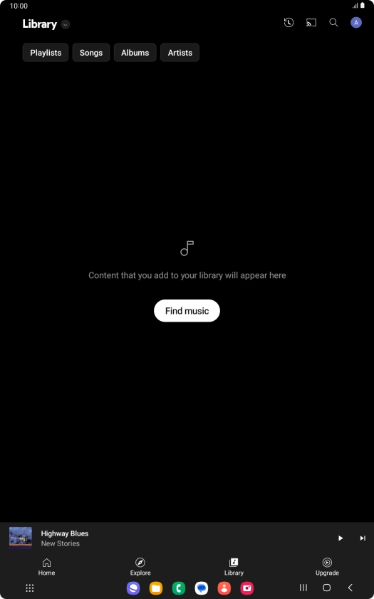 Press the drop down list. Press the drop down list.