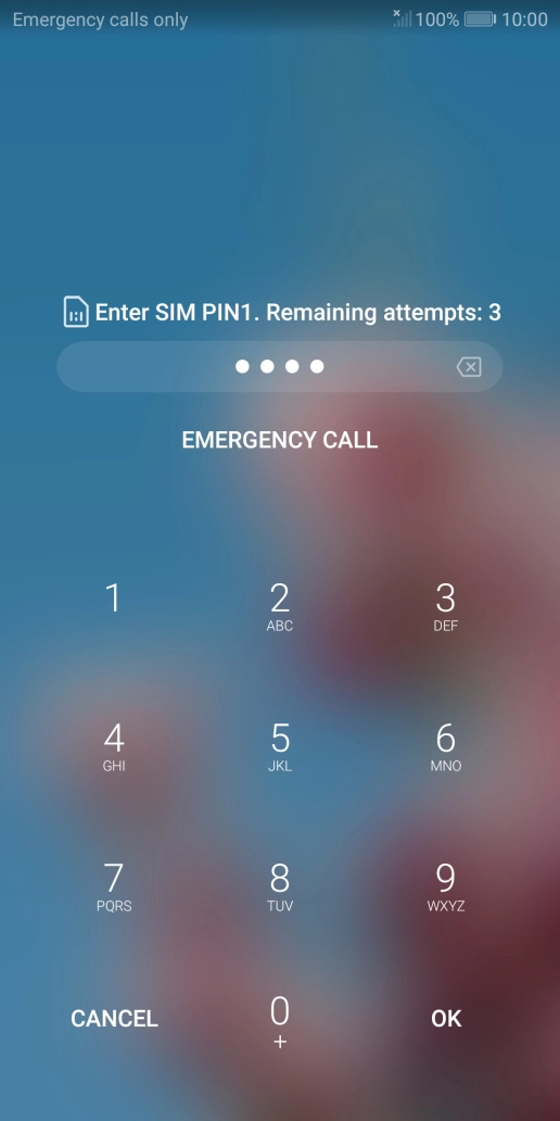 If you're asked to key in your PIN, do so and press OK. The default PIN is 1111. If you're asked to key in your PIN, do so and press OK. The default PIN is 1111.