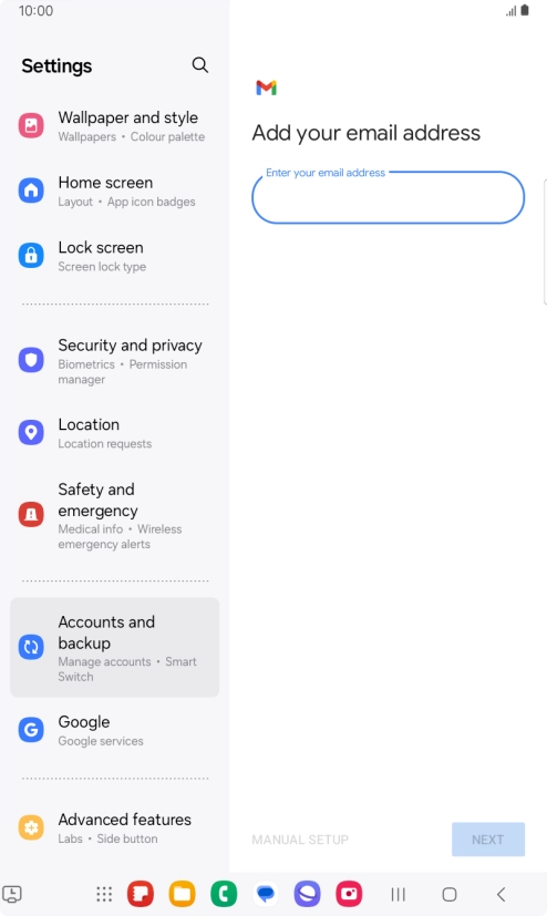 Press the field below Press the field below