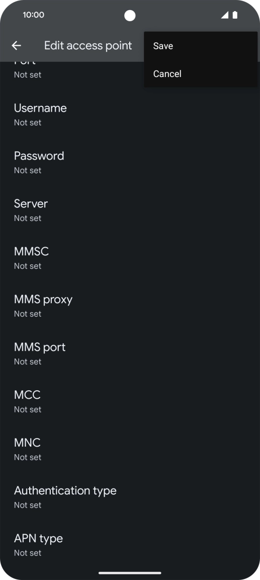 Press Save. Press Save.