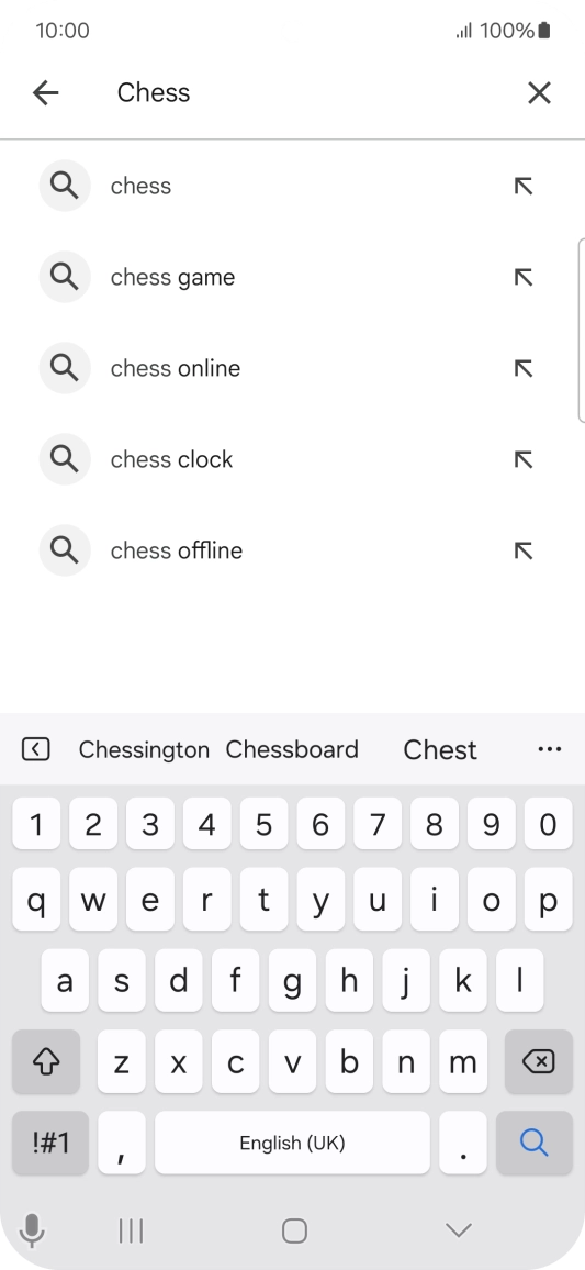 Key in the name or subject of the required app and press the search icon. Key in the name or subject of the required app and press the search icon.
