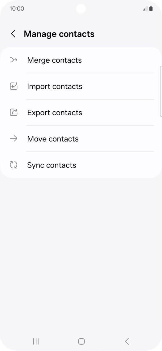 Press Import contacts. Press Import contacts.