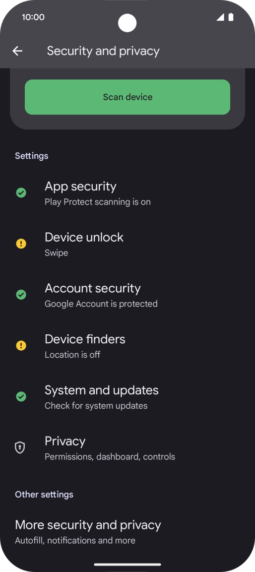 Press More security and privacy. Press More security and privacy.