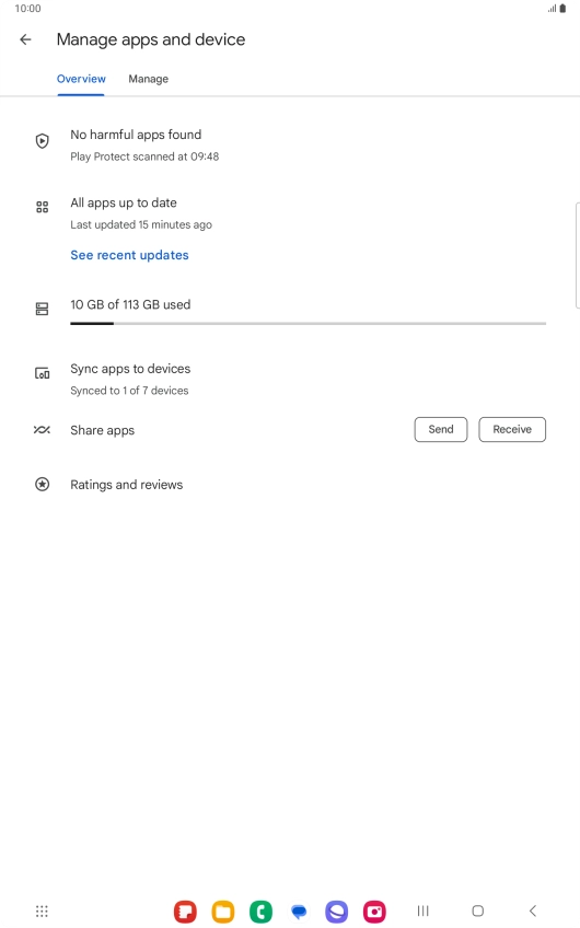 Press Manage. Press Manage.
