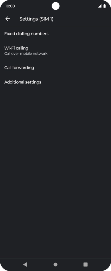 Press Additional settings. Press Additional settings.