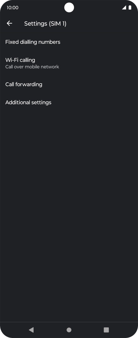 Press Additional settings. Press Additional settings.