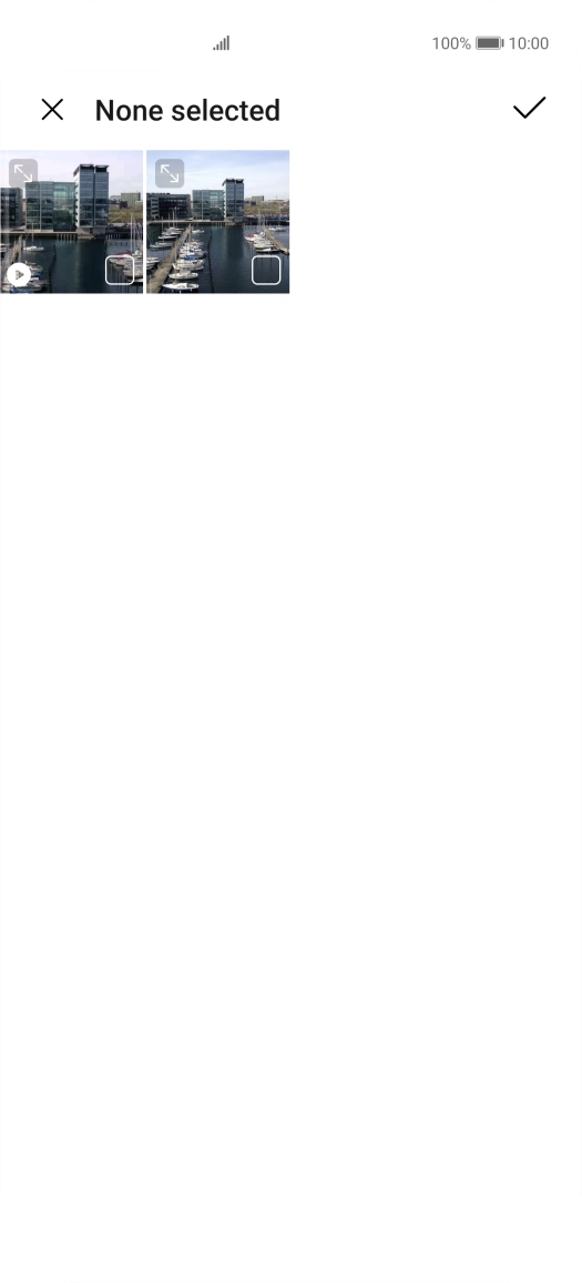 Press the required picture. Press the required picture.