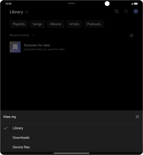 Press the required category and go to the required audio file. Press the required category and go to the required audio file.