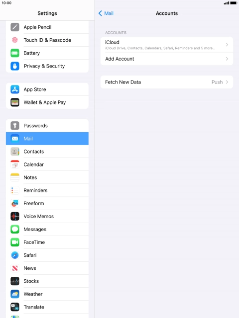 Press Add Account. Press Add Account.