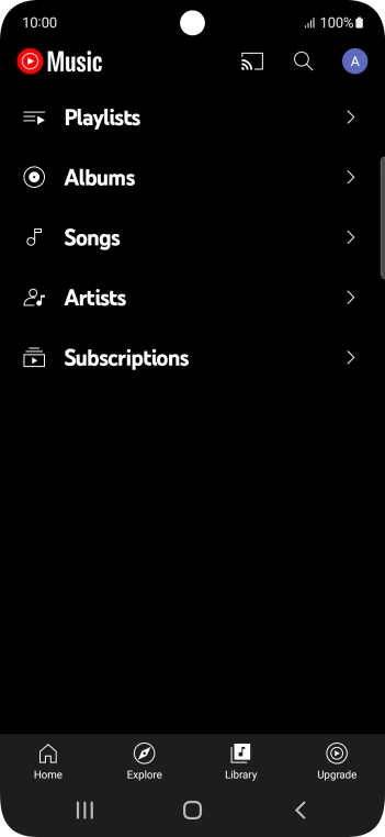 Press the required category and go to the required audio file. Press the required category and go to the required audio file.
