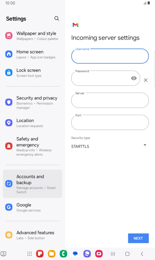 Press the field below Press the field below