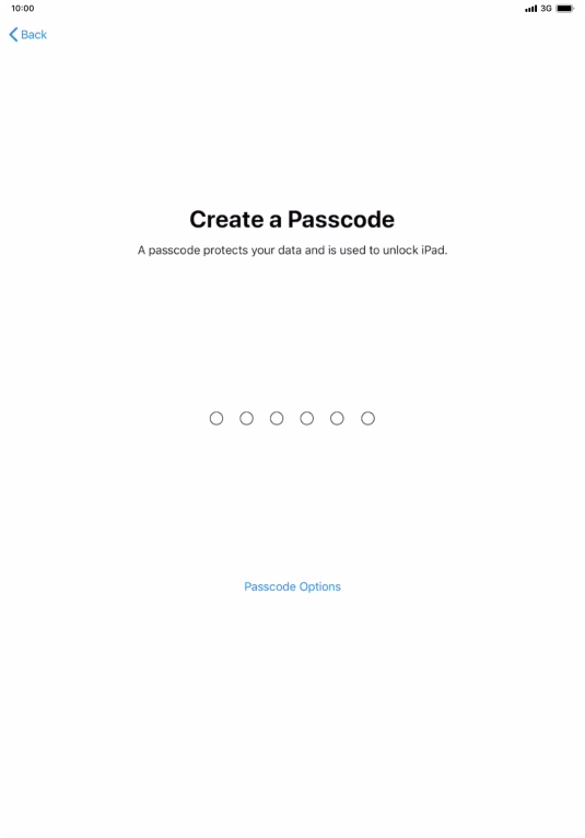 Press Passcode Options. Press Passcode Options.