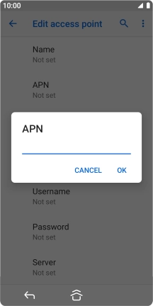 Key in everywhere and press OK. Key in everywhere and press OK.