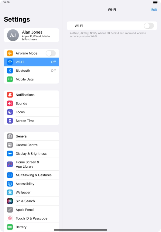 Press the indicator next to Press the indicator next to
