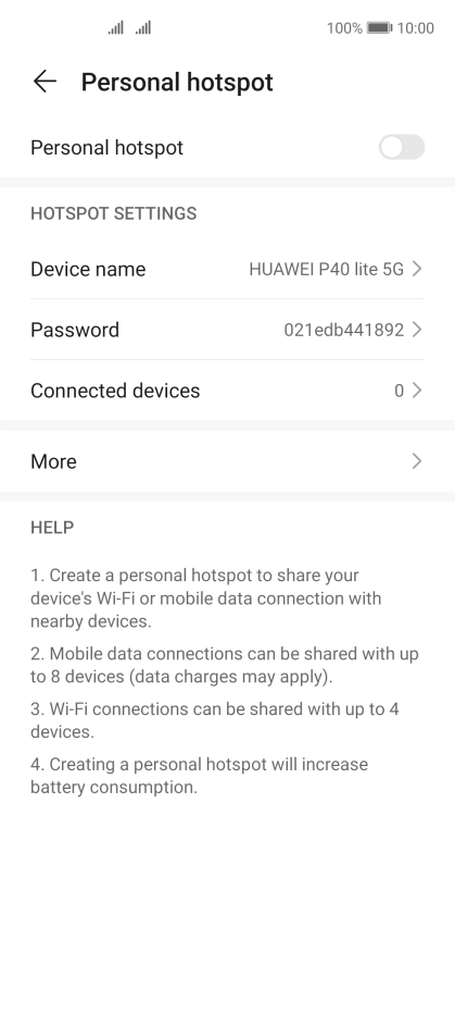 Press Device name. Press Device name.