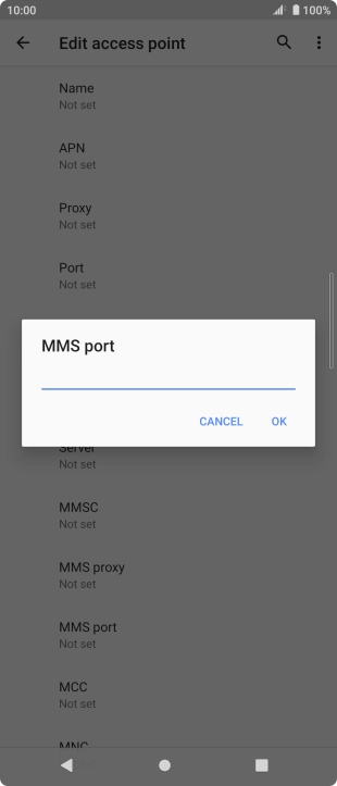 Key in 8080 and press OK. Key in 8080 and press OK.