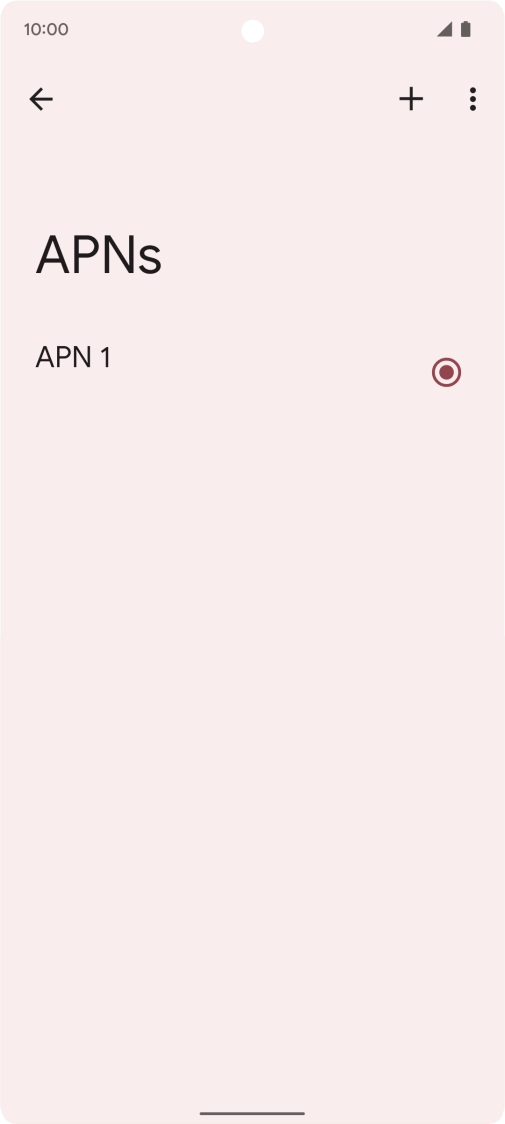 Press the new data connection icon. Press the new data connection icon.