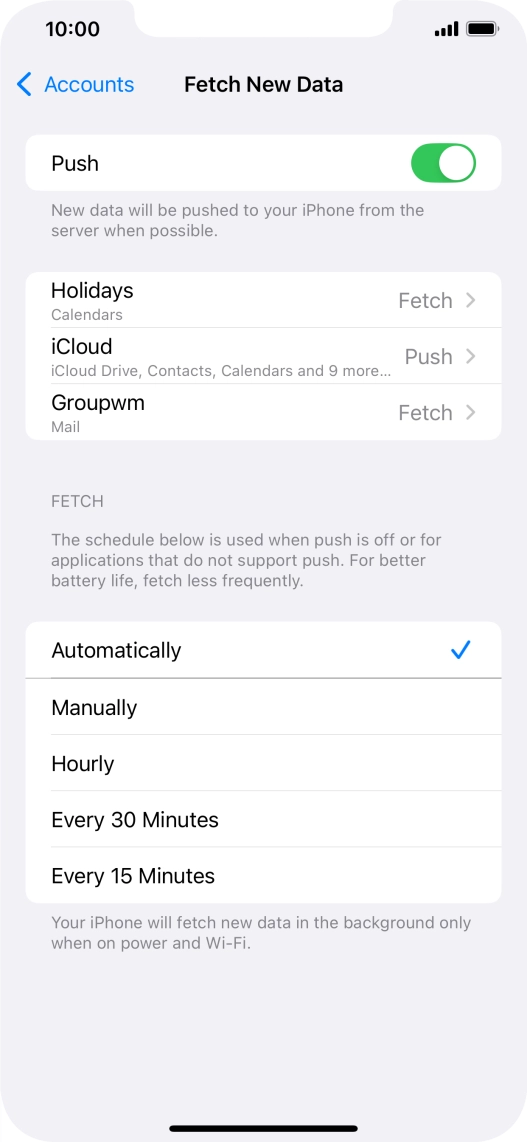 Press the indicator next to Press the indicator next to