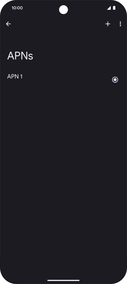 Press the add icon. Press the add icon.