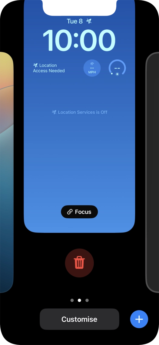 Press the delete icon. Press the delete icon.