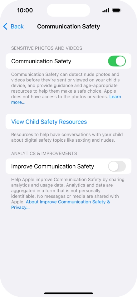 Press the indicator next to Press the indicator next to