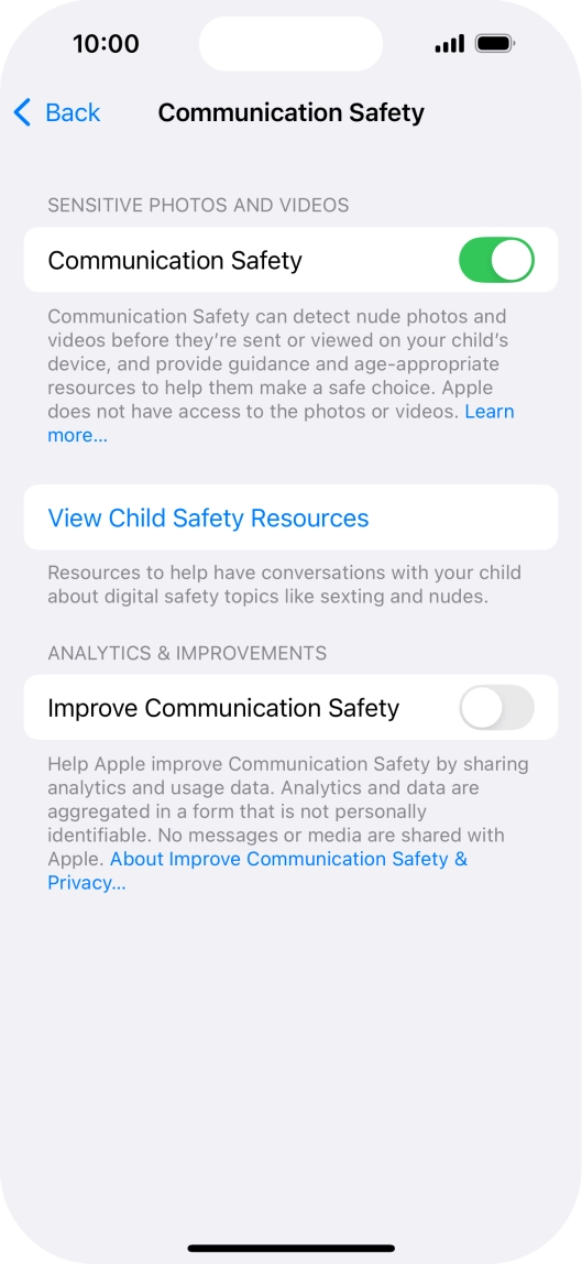 Press the indicator next to Press the indicator next to