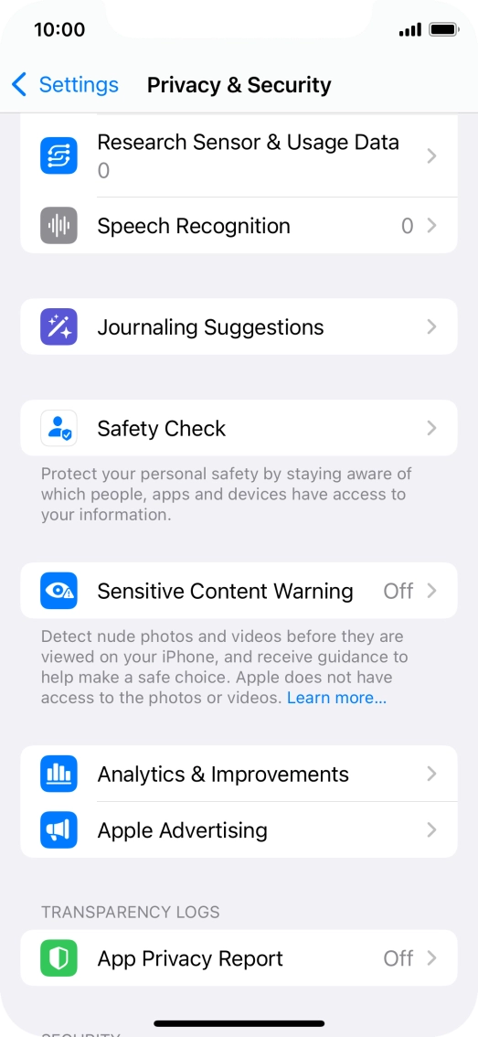Press App Privacy Report. Press App Privacy Report.